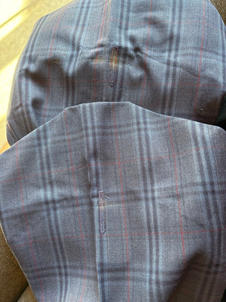 NAVY WINDOWPANE CM JODS