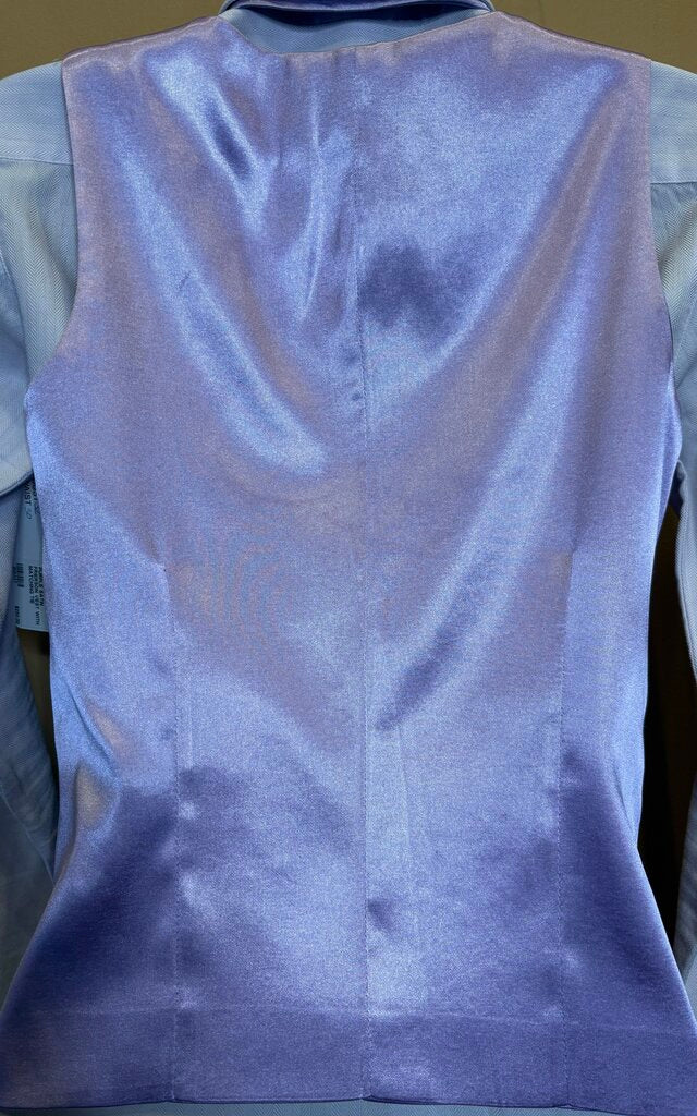 PURPLE SATIN FRIERSON VEST WITH MATCHING TIE