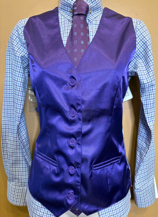 PURPLE SATIN SCINTILLA VEST