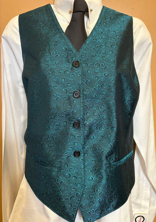 TEAL SWIRLS BBROS VEST