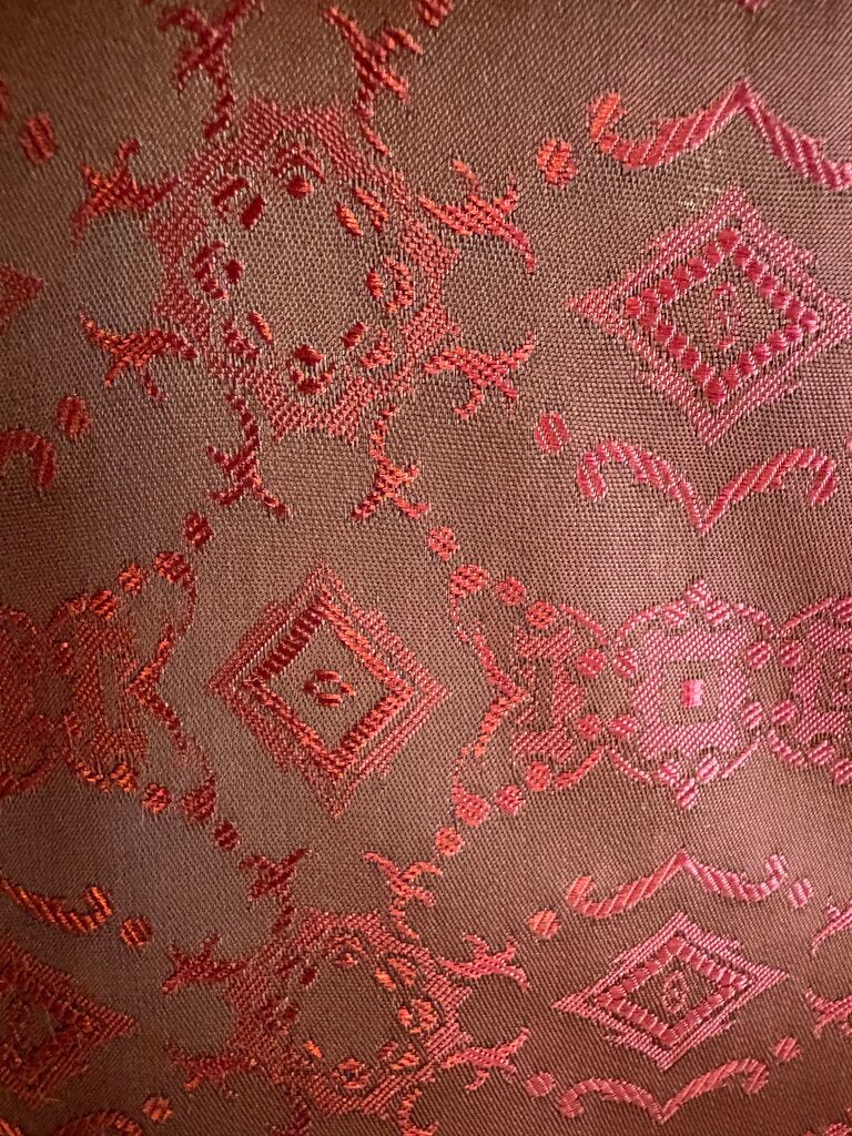 EGGPLANT COLOR PATTERN DEREGNAUCOURT DAY COAT