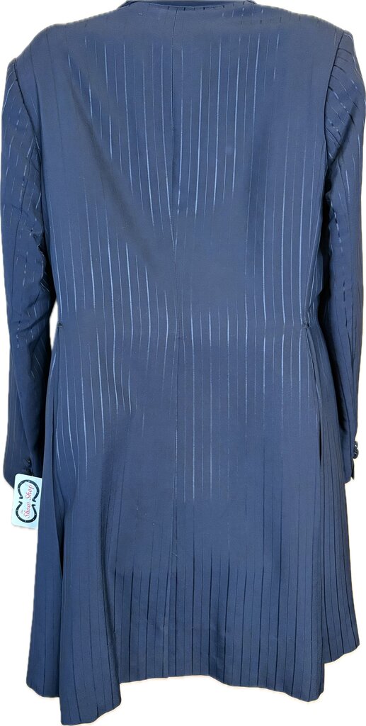 MDEARRIGA NAVY PINSTRIPE DAY COAT