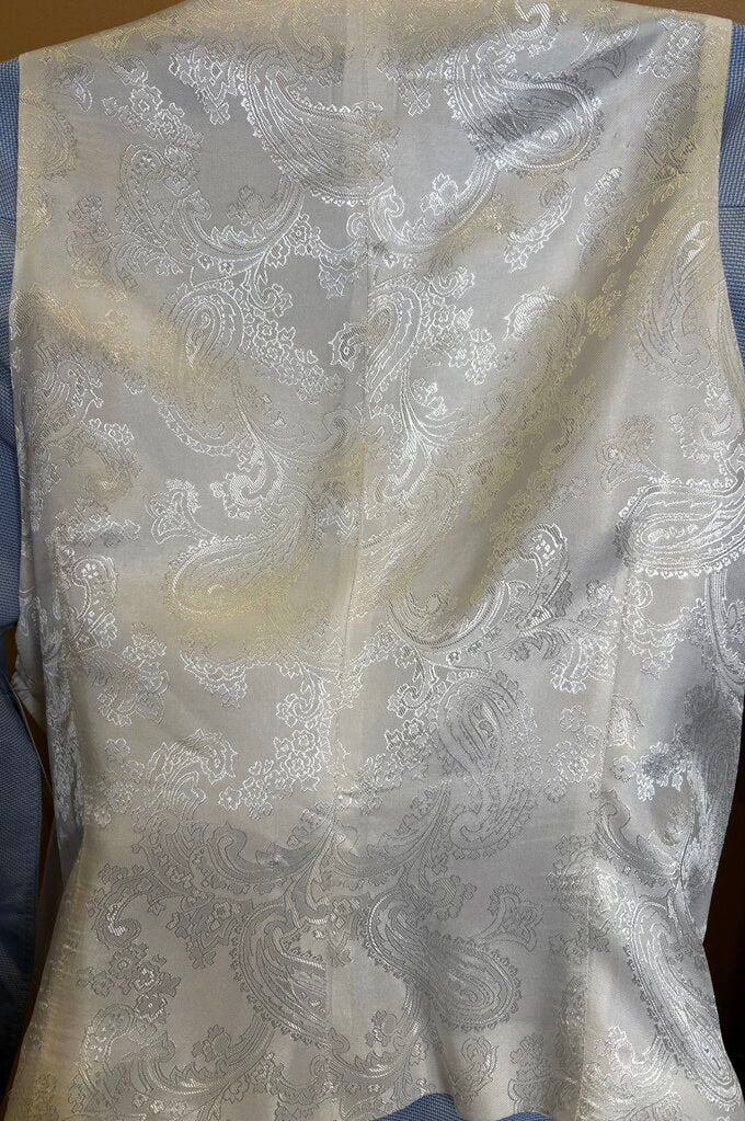 DEREG WHITE SILK VEST