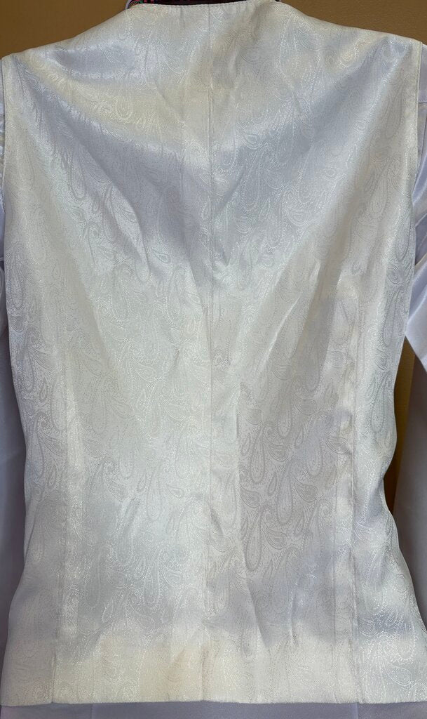 EM WHITE SATIN VEST