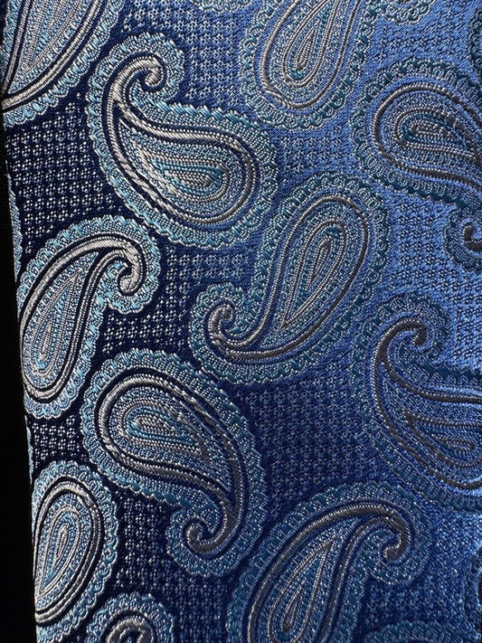 BLUE PAISLEY TIE