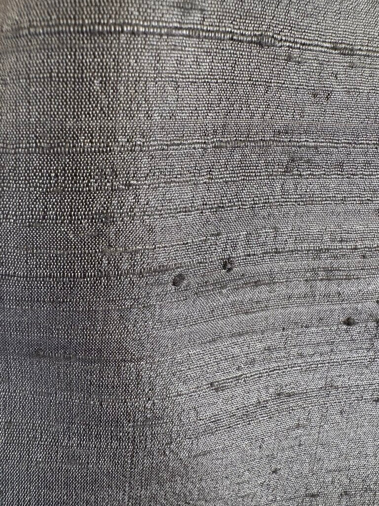 GRAY DUPIONI SILK VEST