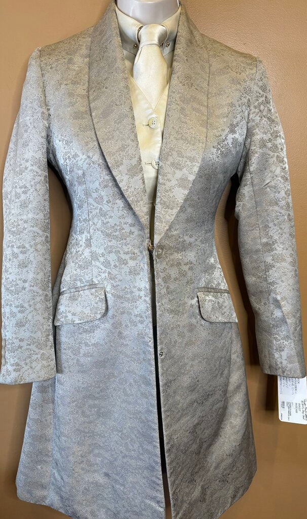 TAUPE FLOWER PATTERN BBROS DAY COAT