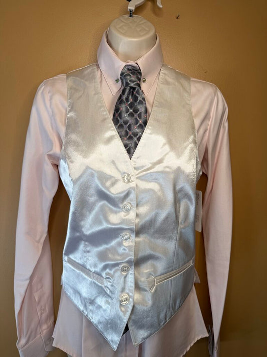 BECKER BROTHERS WHITE SATIN VEST