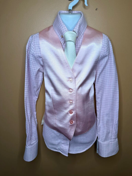 DEREG PINK AND BLUE STRIPE SHIRT