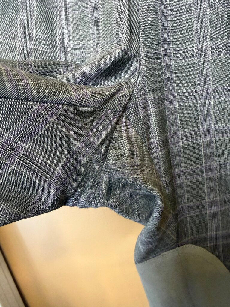 MARSHA DERRIAGA GRAY/PURPLE PLAID JODS