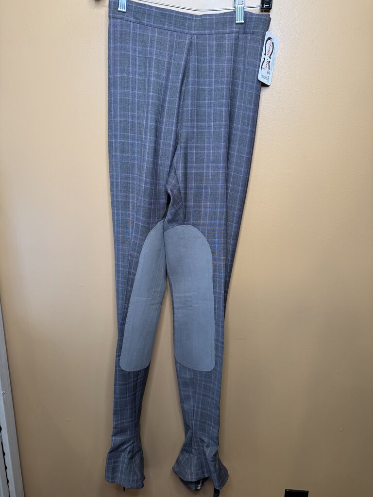 MARSHA DERRIAGA GRAY/PURPLE PLAID JODS