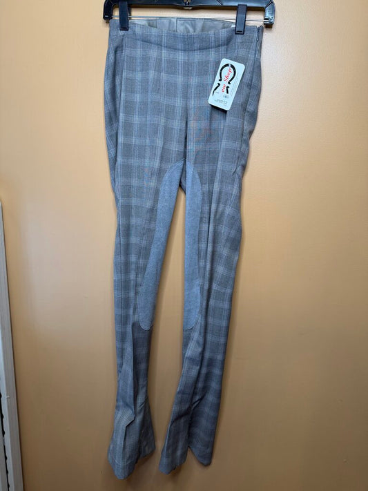 GRAY PLAID JODS BLUE PINSTRIPE