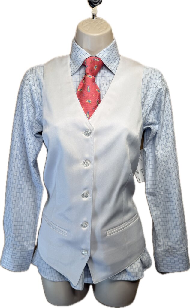 BETTY BERDINE BLUE CHECKERED SHIRT
