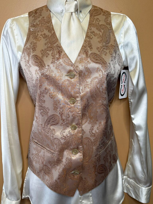 GOLD PAISLEY BETTY BERDINE VEST