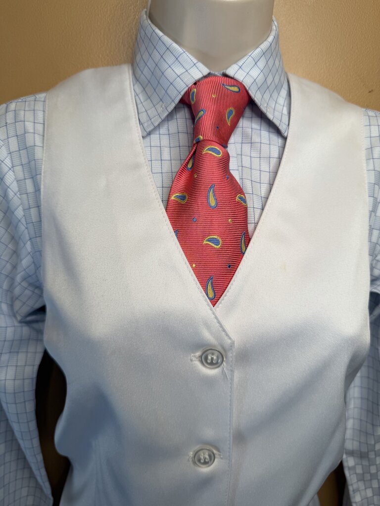 PINK, BLUE AND YELLOW PAISLEY TIE