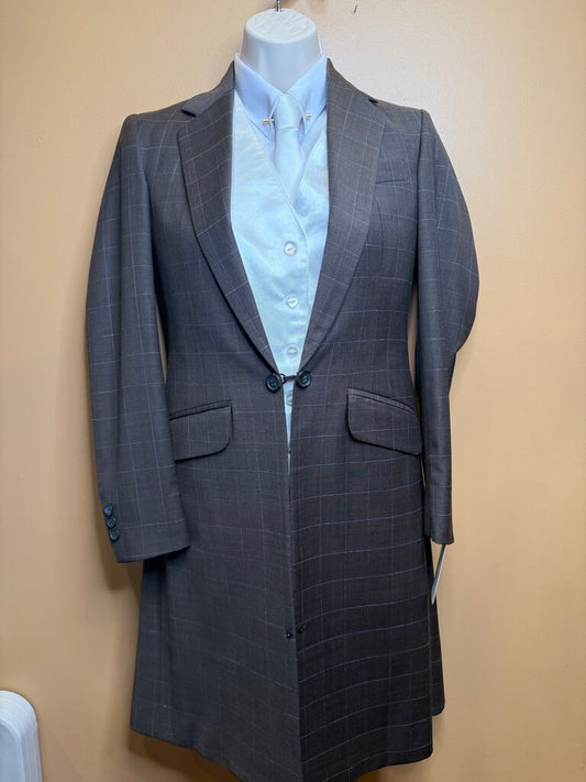 HAWKWOOD BROWN AND BLUE DAY SUIT