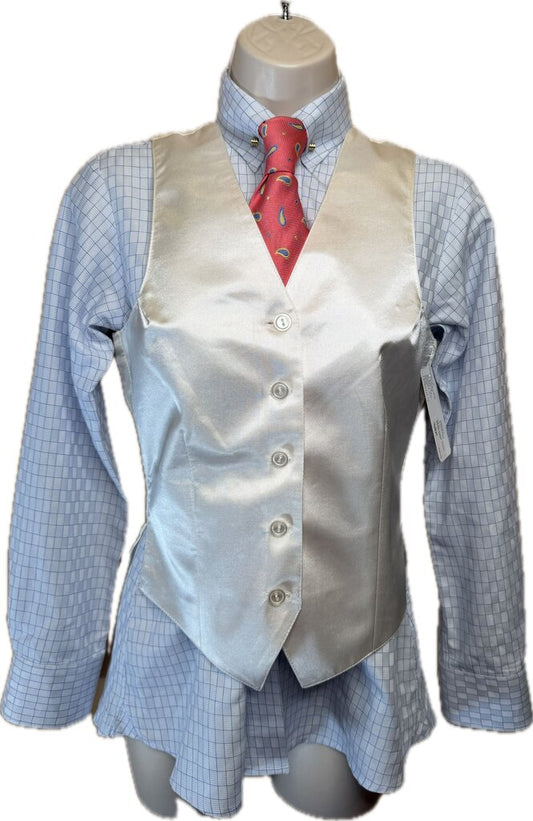 HAWKWOOD WHITE SATIN VEST