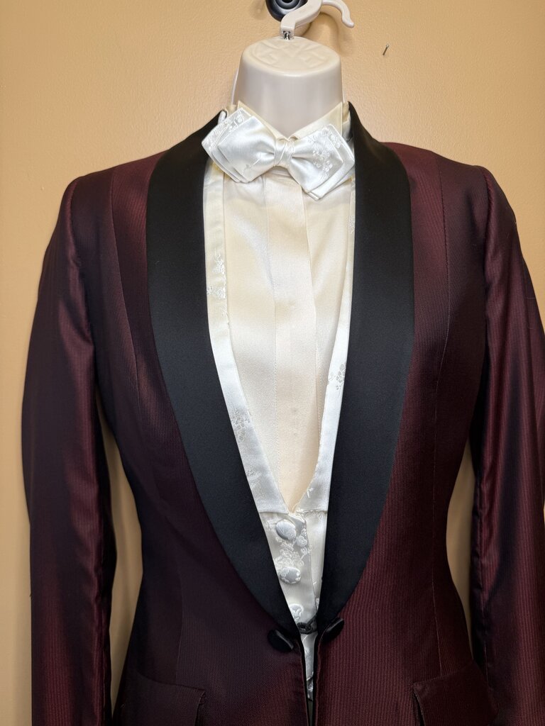 BURGUNDY FORMAL COAT