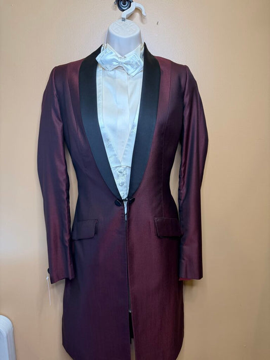 BURGUNDY FORMAL COAT