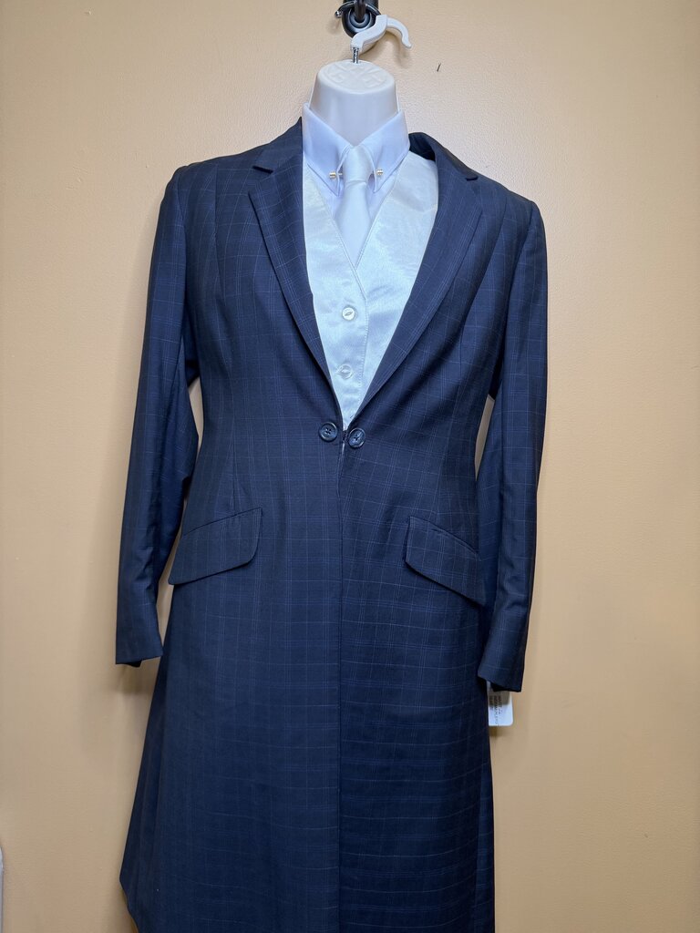 NAVY BLUE WINDOW PANNEL DAY SUIT