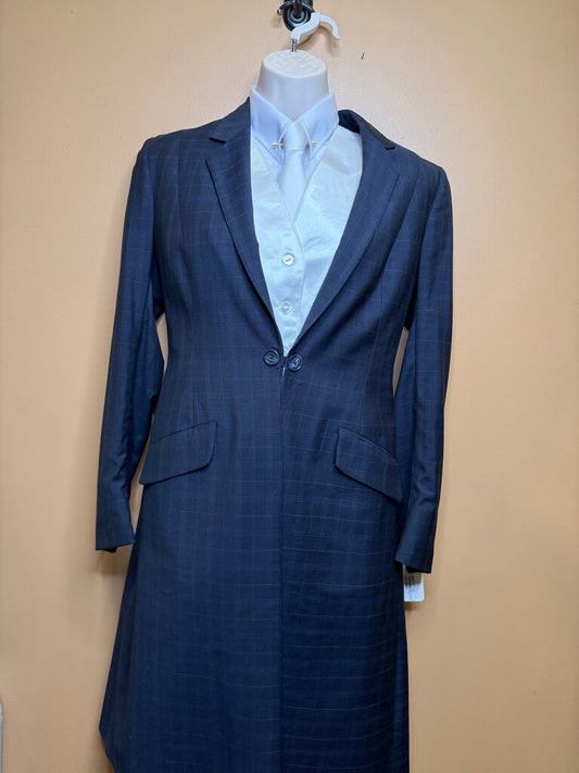 NAVY BLUE WINDOW PANNEL DAY SUIT