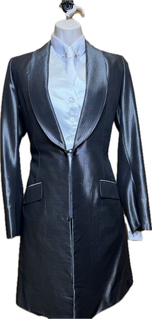 BECKER BROTHERS GRAY SHIMMER DAY COAT