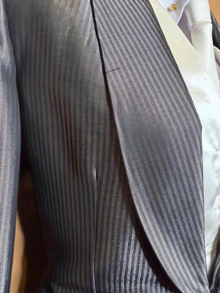 BECKER BROTHERS GRAY SHIMMER DAY COAT