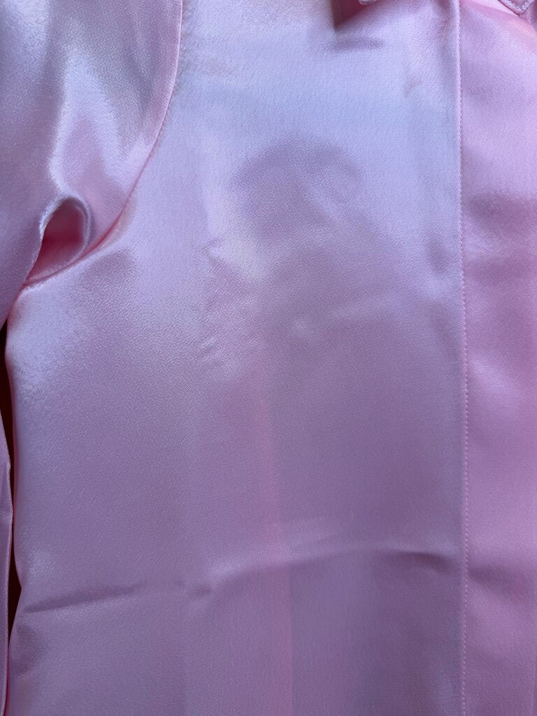 BETTY BERDINE PINK SATIN SHIRT