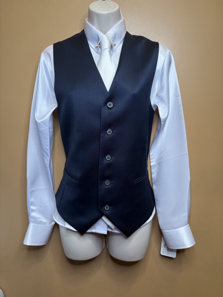 MARSHA DERRIAGA NAVY BLUE MENS DAY SUIT WITH VEST AND 2 JODS
