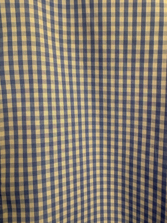 BLUE AND WHITE CHECK BETTY BERDINE SHIRT
