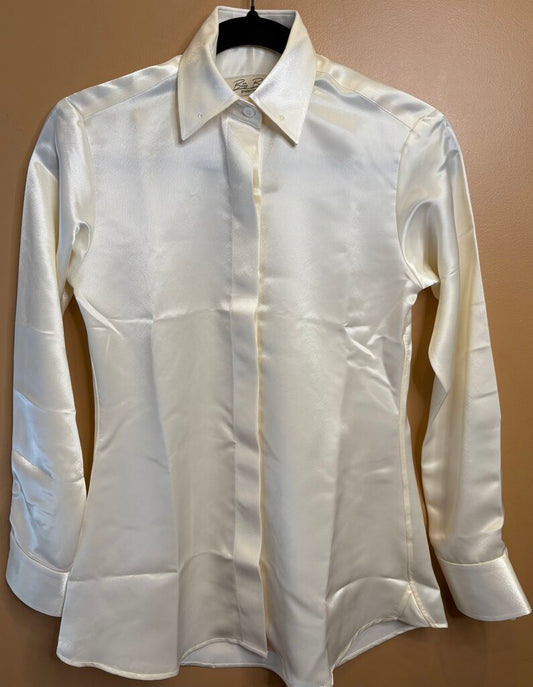 CREAM SATIN BETTY BERDINE SHIRT