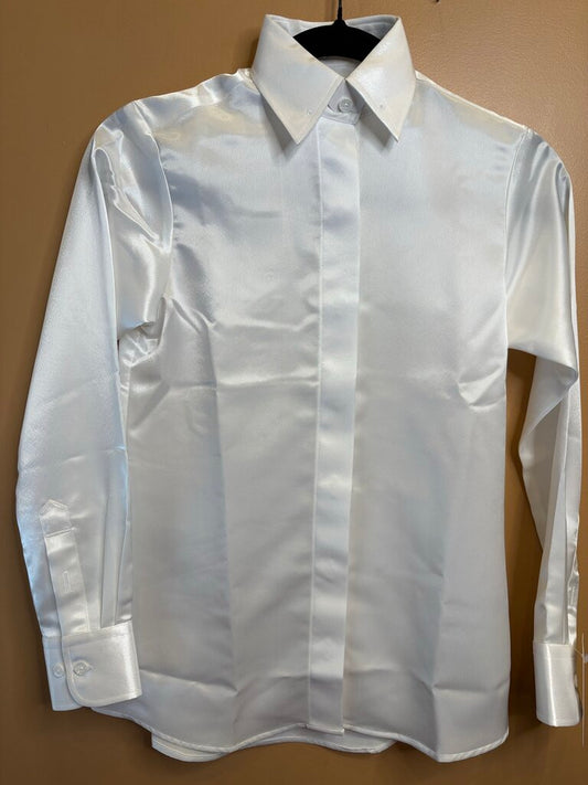 IVORY SATIN BETTY BERDINE SHIRT