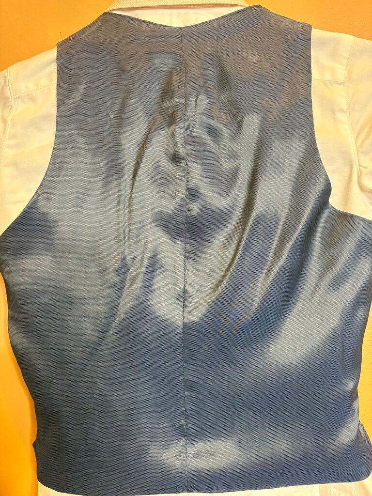 HAWKWOOD WHITE AND PINK SHIRT AND VEST SET