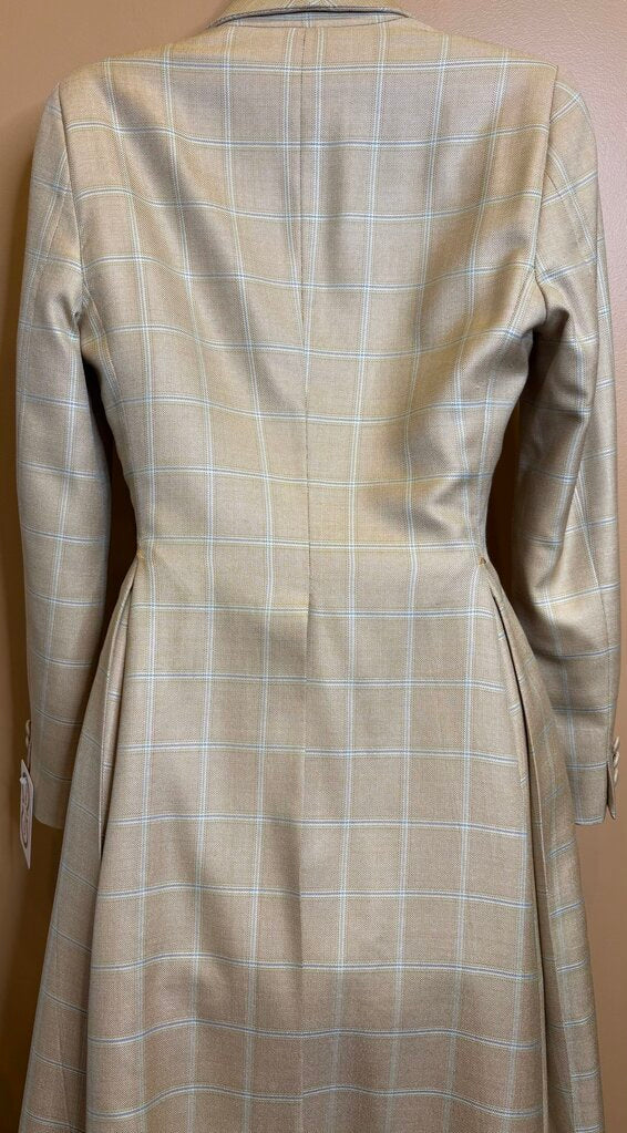 MARSHA DERRIAGA TAN PLAID DAY COAT