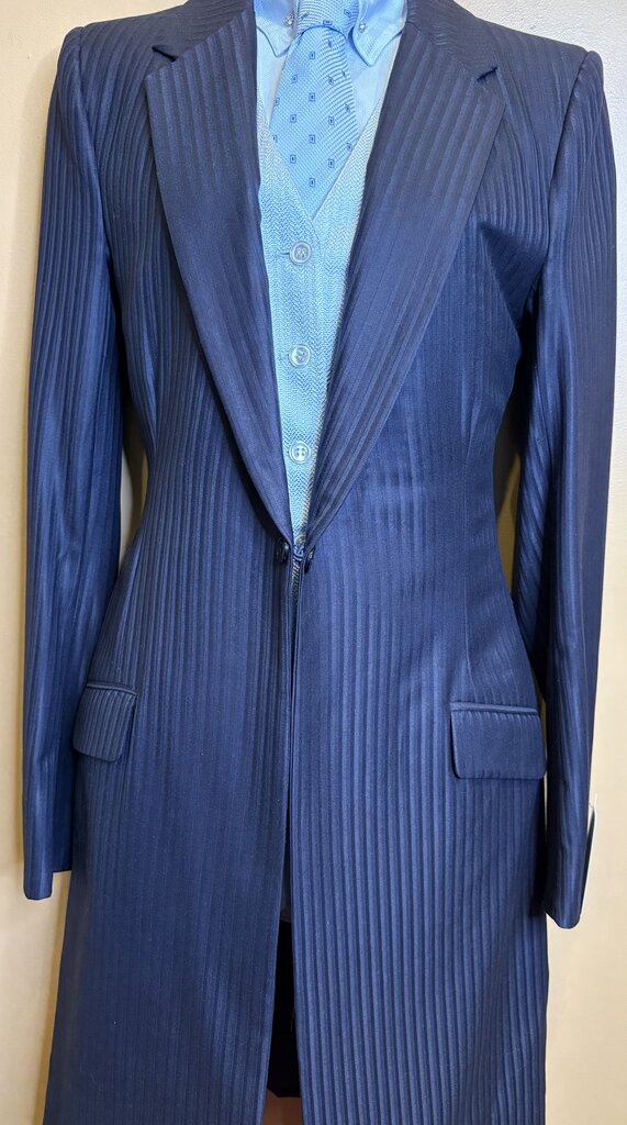 NAVY TONE ON TONE BBROS SUIT W/ 2 PAIR OF PANTS