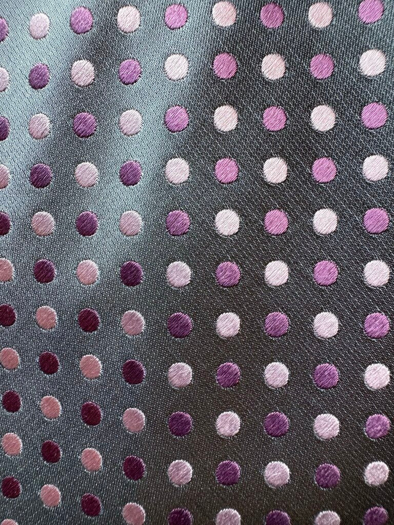 GRAY WITH PINK DOTS TIE