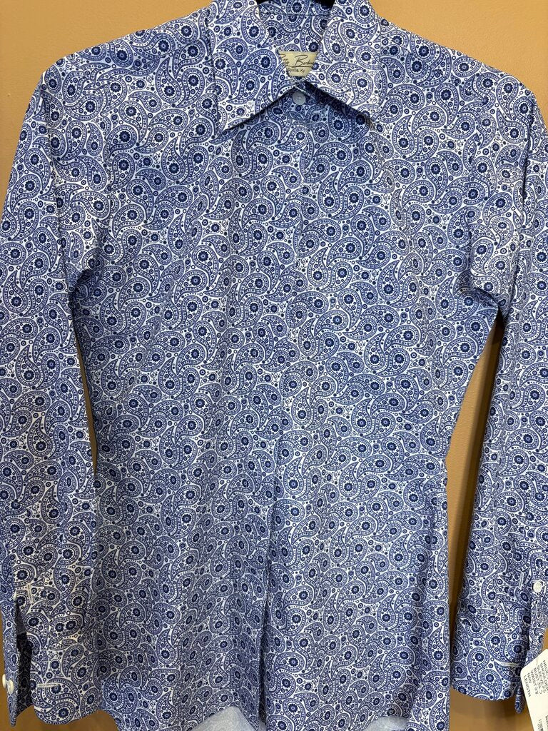 BLUE PAISLEY BETTY BERDINE SHIRT