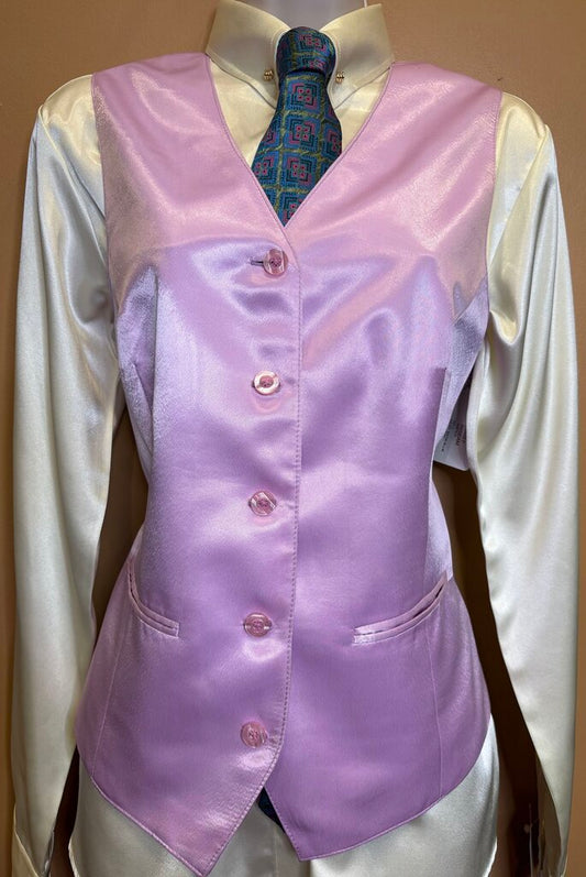 LILAC SATIN ELLIE MAY VEST