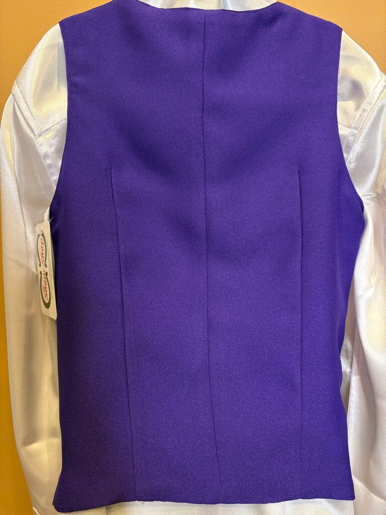 PURPLE SATIN VEST