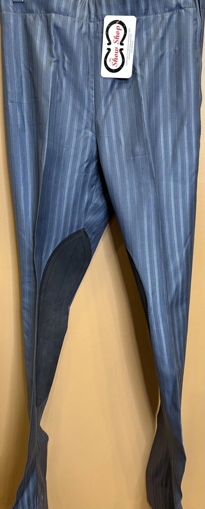 SLATE BLUE WITH SILVER STRIPE BECKER BROTHERS DAY SUIT