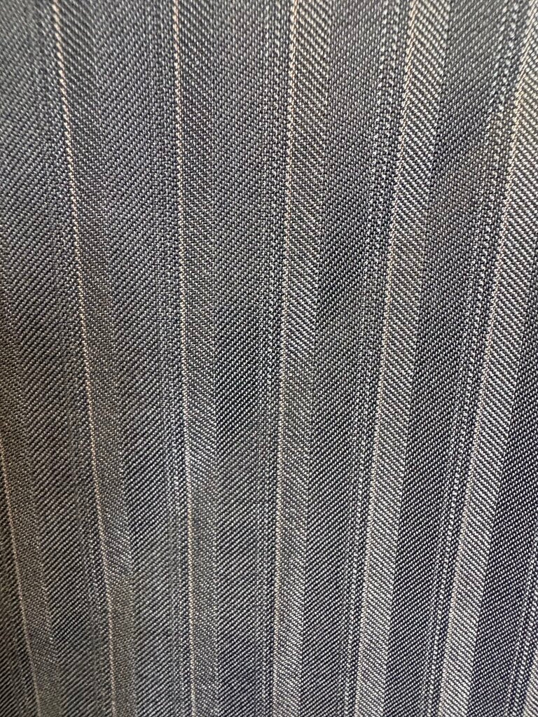 SLATE BLUE WITH SILVER STRIPE BECKER BROTHERS DAY SUIT