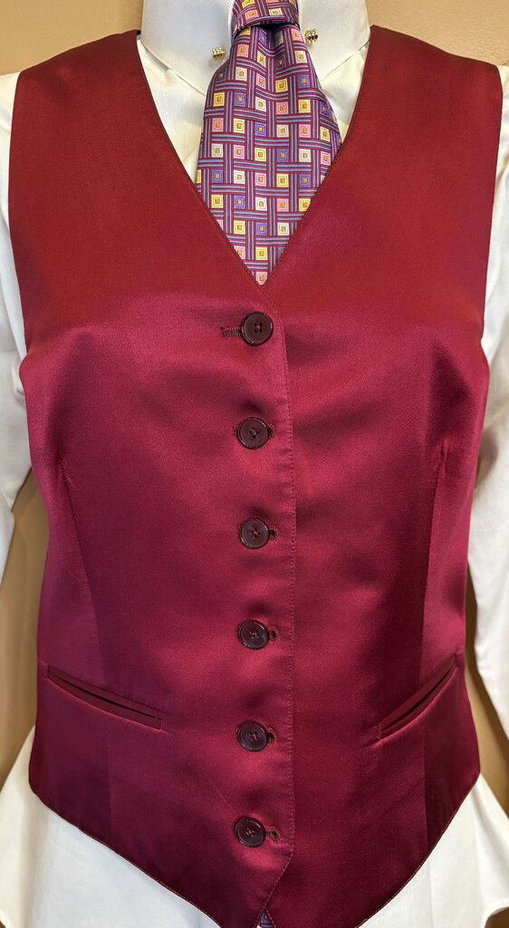 WINE SATIN DEREGNAUCOURT VEST