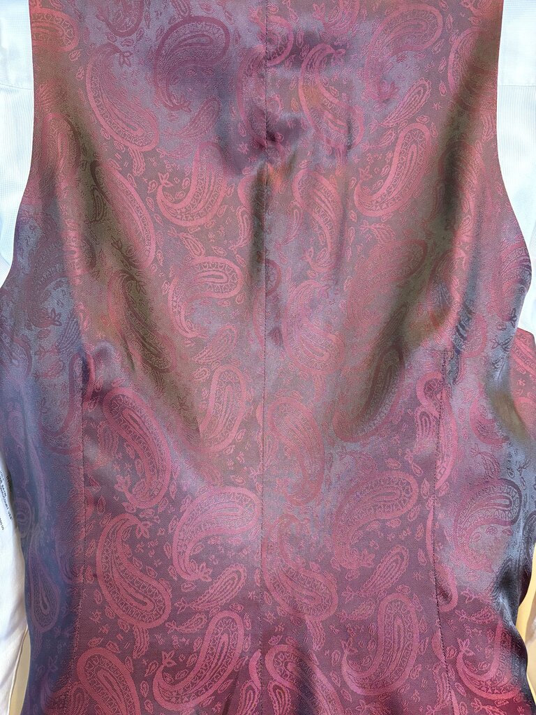 WINE SATIN DEREGNAUCOURT VEST