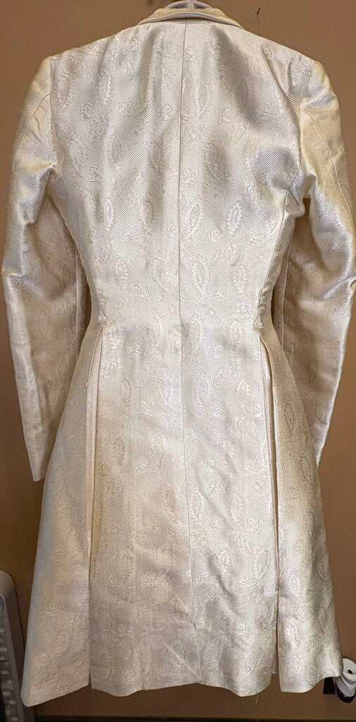 CREAM PAISLEY BETTY BERDINE DAY COAT