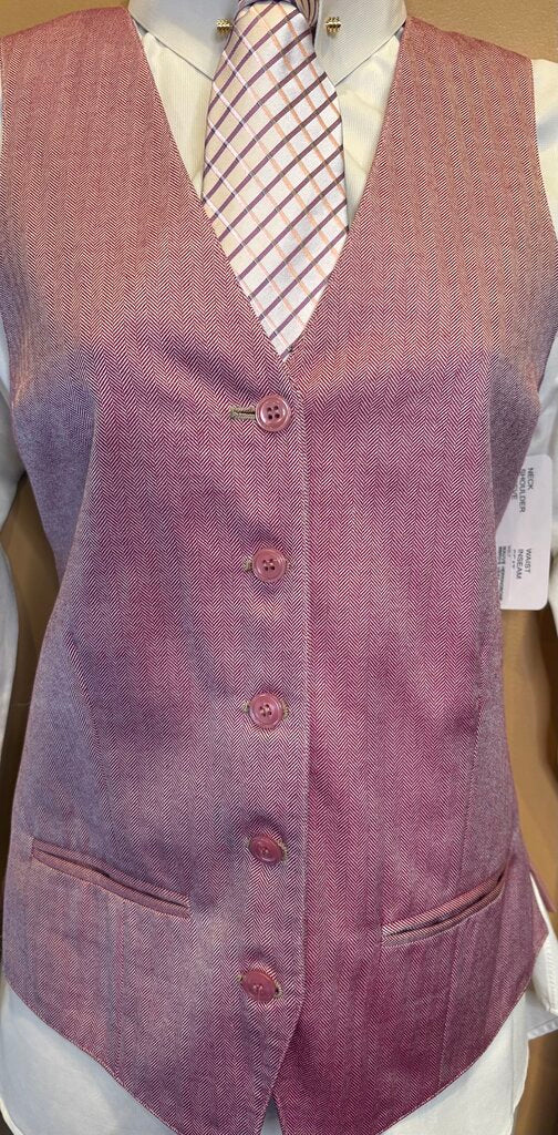 MAUVE HERRINGBONE BBRO'S VEST
