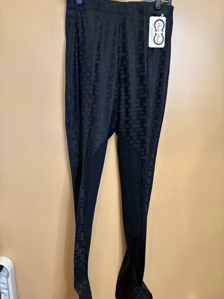 BLACK BOX PATTERN WITH PURPLE STRIPE BETTY BERDINE JODS