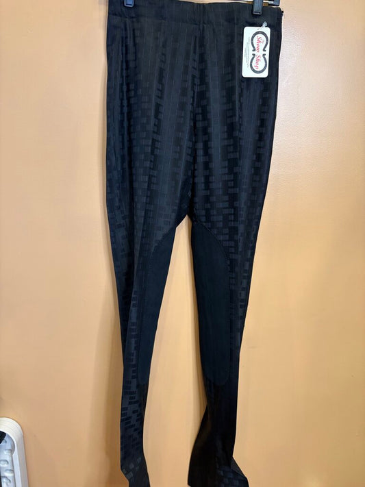 BLACK BOX PATTERN WITH PURPLE STRIPE BETTY BERDINE JODS