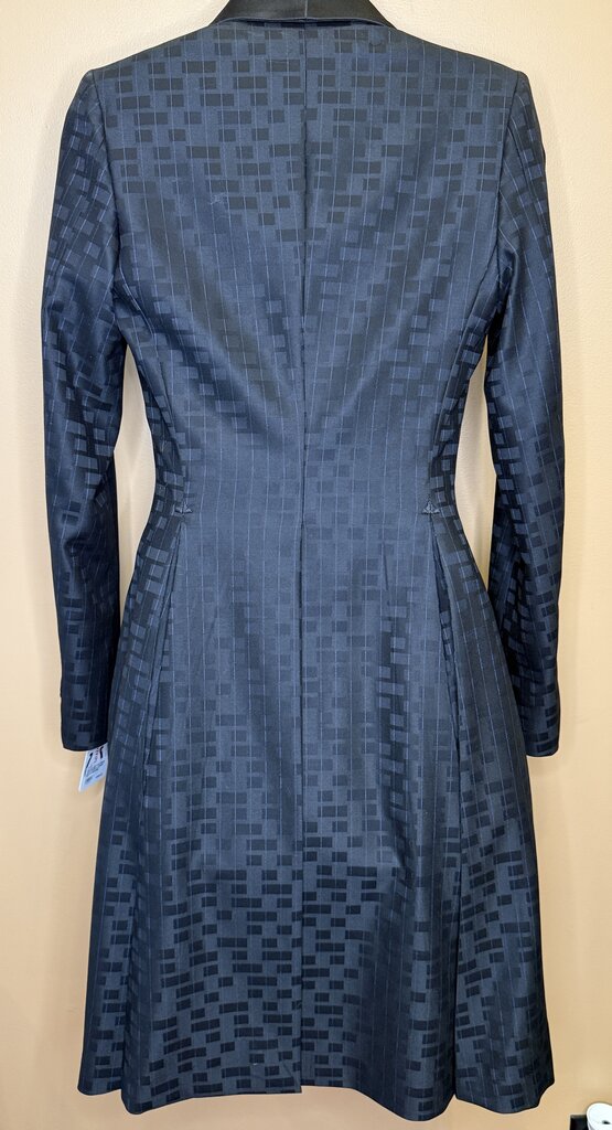 BLACK BOX PATTERN WITH PURPLE STRIPE BETTY BERDINE FORMAL SUIT