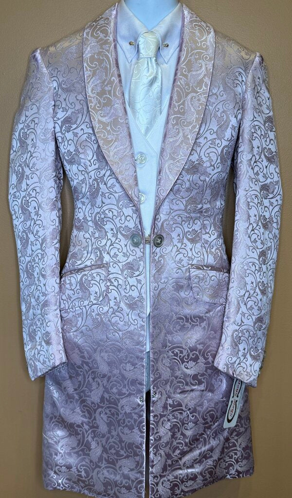 LIGHT PINK PAISLEY HAWKWOOD DAY COAT
