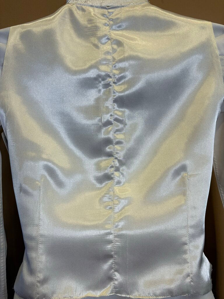 WHITE SATIN BETTY BERDINE VEST